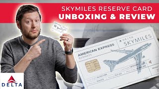 NEW Delta SkyMiles Reserve Boeing 747 Card  | Unboxing & Review