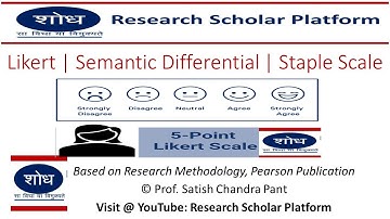 Likert Scale | semantic differential scale | staple scale