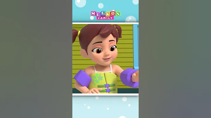 Swimming Is Fun! Splish Splash Song #meekosfamily #shorts #trending #kidssong #foryou