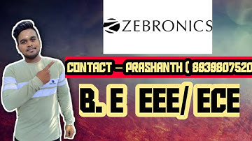 Zebronics walkin interview | diplomo, B. E    ( Ece/Eee) Chennai  | only male | Tamil| H2O