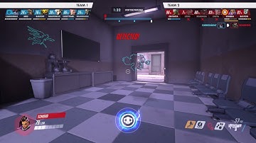 Overwatch - Sombra Bot Smart? (Replay Moment - Hard Bots)