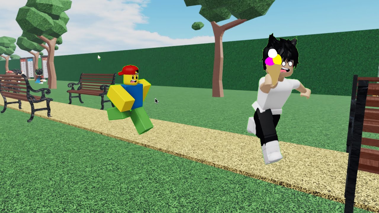 Roblox steal ice cream from kids...