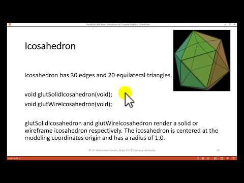 Opengl Tutorial for Beginners for 3D images icosahedron
