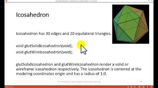 Opengl Tutorial for Beginners for 3D images icosahedron