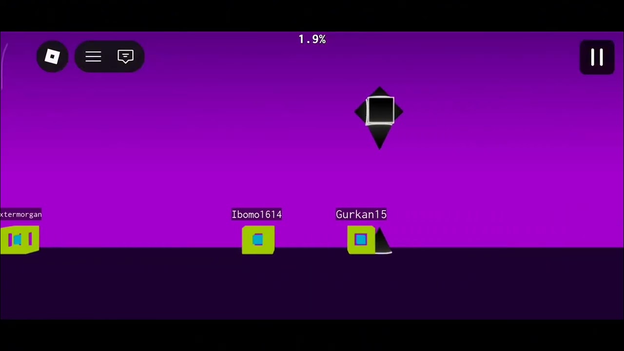 3 minutes of a dumbass playing a geometry dash knockoff on Roblox and bro kept failing💀