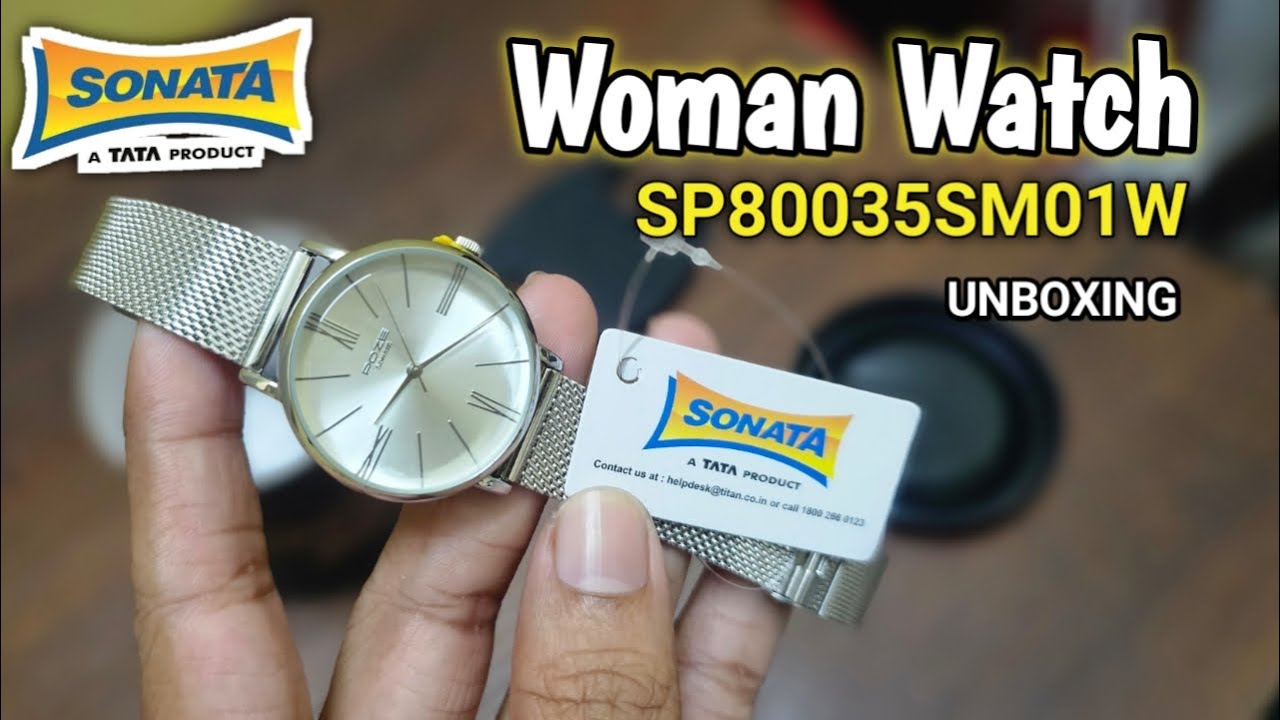 Sonata Poze Woman Watch Analog Silver Watch Unboxing