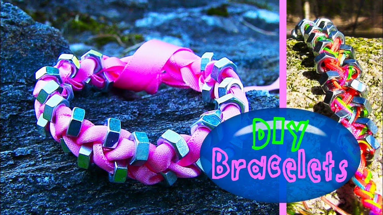 DIY String & Ribbon Bracelet with Beads. How to Make Bracelets for