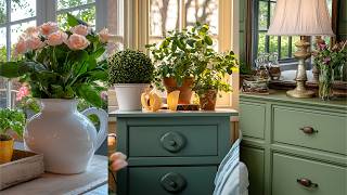 Timeless Spring Home Ideas: Vintage French Country Decor, Green Accents & Modern Farmhouse