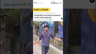 Congestion and Extreme Events in Urban street networks #research #paper #iiser #pune #shorts