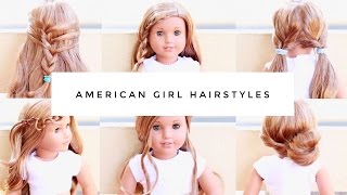 American Girl Doll Holiday Hairstyles  2016  YouTube