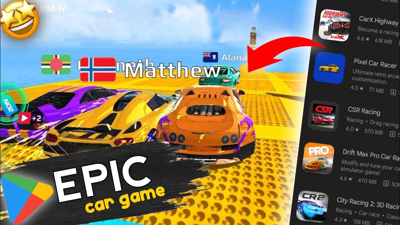 I tried some epic car games of Playstore 🤯 YouTube