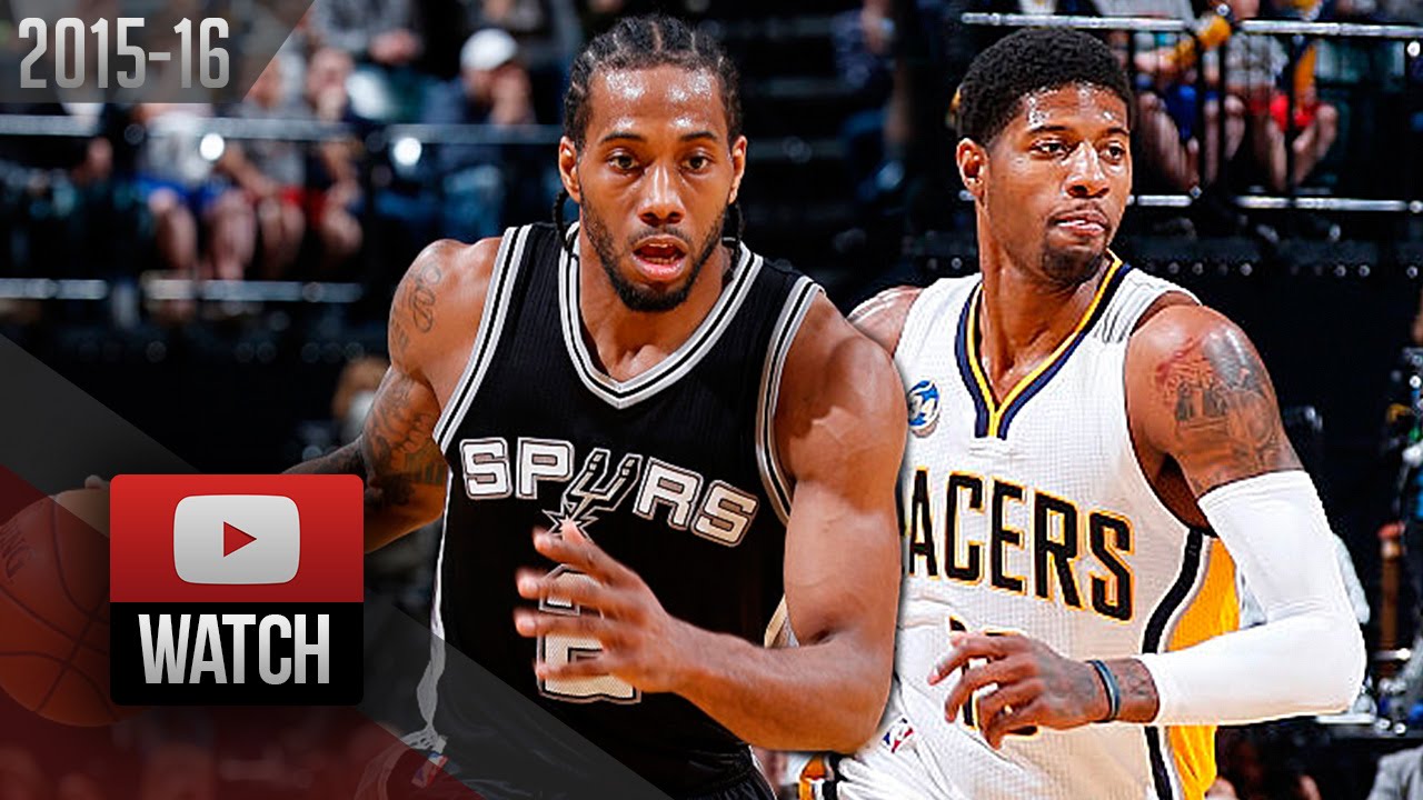 Paul George Vs Kawhi Leonard Duel Highlights 2016 03 07 Pacers