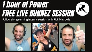 One hour of power - FREE Follow-along interval running session! - with Rick from Runnez screenshot 3