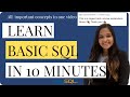 Learn SQL in 10 minutes - ALL CONCEPTS | SQL For Beginners #sqlinterviewquestionsandanswers
