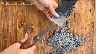 How to thin leather for doll clothes and shoes | doll bag | doll leather jacket