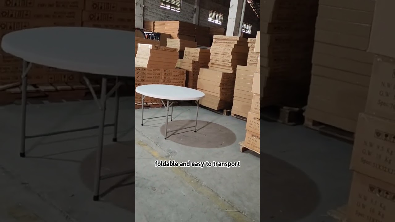 How to folded and unfold the HDPE Plastic folding table?outdoor folding table for event parties