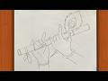 Krishna bansuri drawing easy | how to draw krishna | Bhagwan Krishna ka Chitra