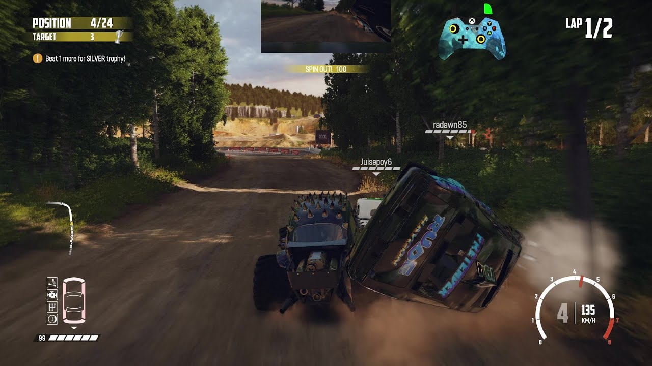 Wreckfest 25.11.28 Bugzilla Rumble Race - Boulder Bank Circuit Short Route Reverse