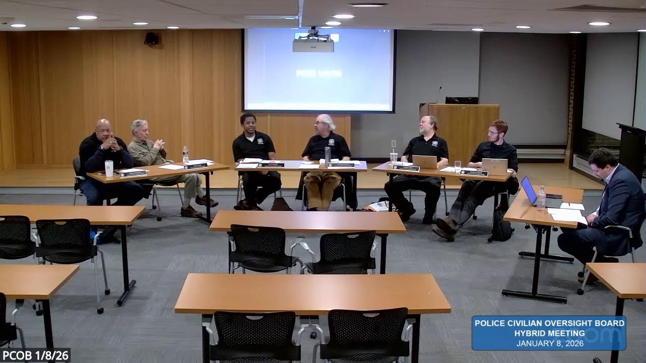 Police Civilian Oversight Board Meeting - (1/08/2026)