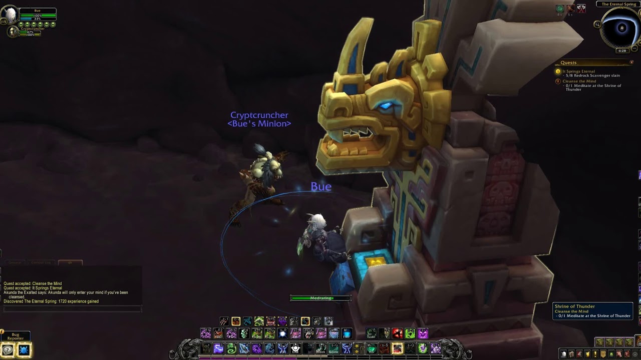 WoW quests - It Springs Eternal & Cleanse the Mind