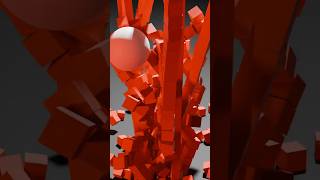 Satisfying Cube Stack Fall – Realistic Blender Physics