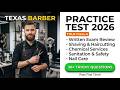 Texas Barber Practice Test 2026  TDLR Class A Barber Written Exam Review Pass On First Try