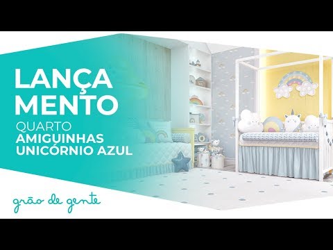 Quarto de Bebê Amiguinhos Unicórnio - Grão de Gente