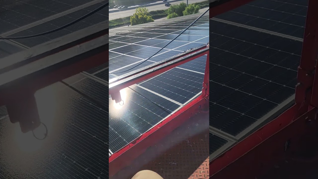 Agoura Hills, CA - 545 carport solar panels cleaned