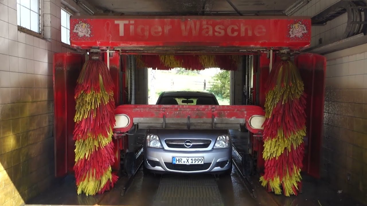 Wesumat W92 ESSO Tiger Wash Design mit Konturhochdruck Rückseite