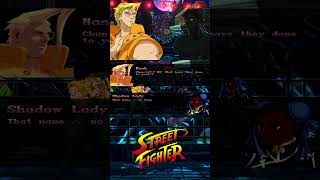 Pre-Fight Dialogue — Charlie vs Shadow-Lady | Street Fighter Alternate Timeline #shorts