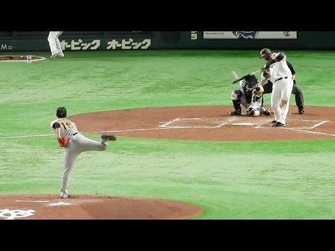 【復調気配】中田翔、阪神・西純矢から2塁打含む2打数2安打1打点の大活躍！【巨人vs阪神】2023.3.22