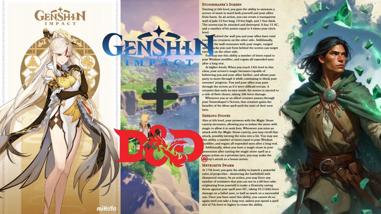 Genshin-Impact Inspired DnD Subclass! | DnD 5e Homebrew - the Jadespeaker