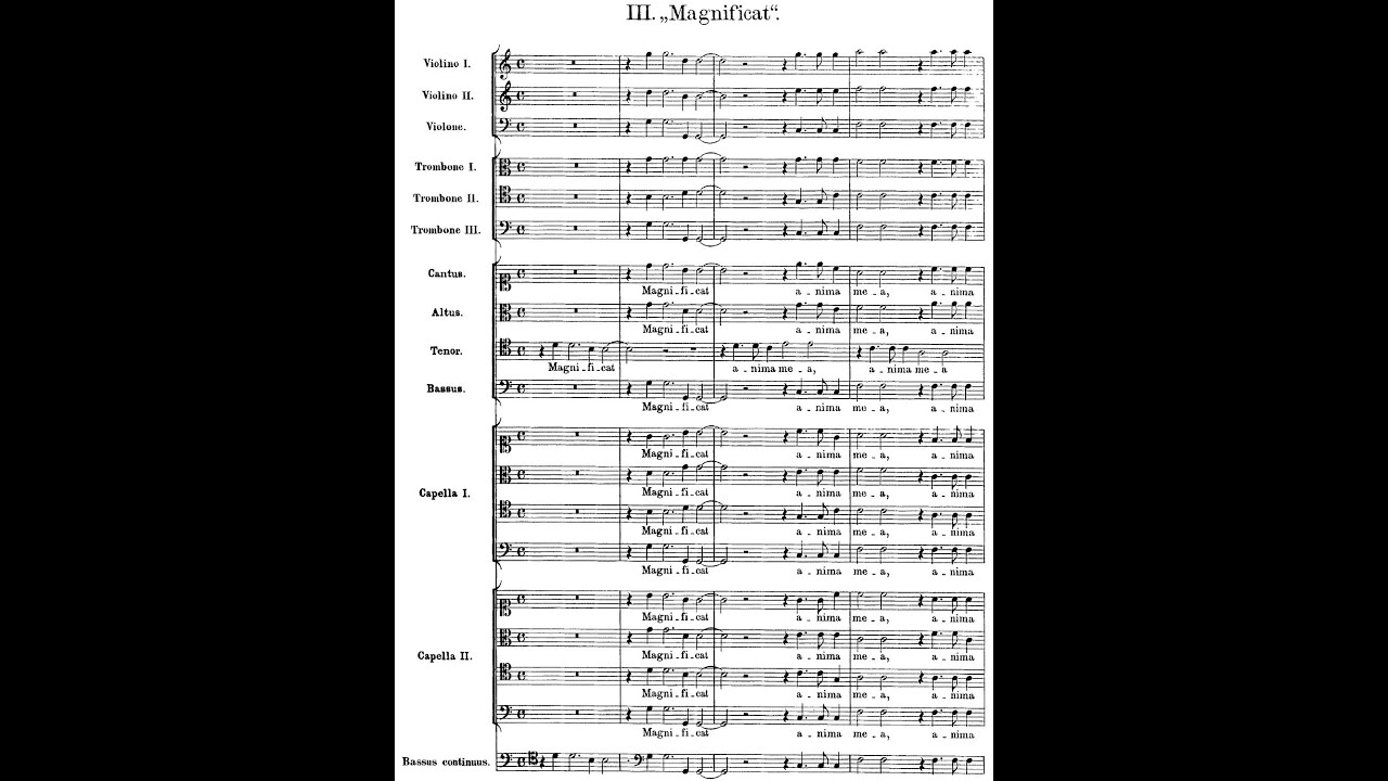 Heinrich Schütz - Magnificat anima mea Dominum, SWV 468. {w/ score