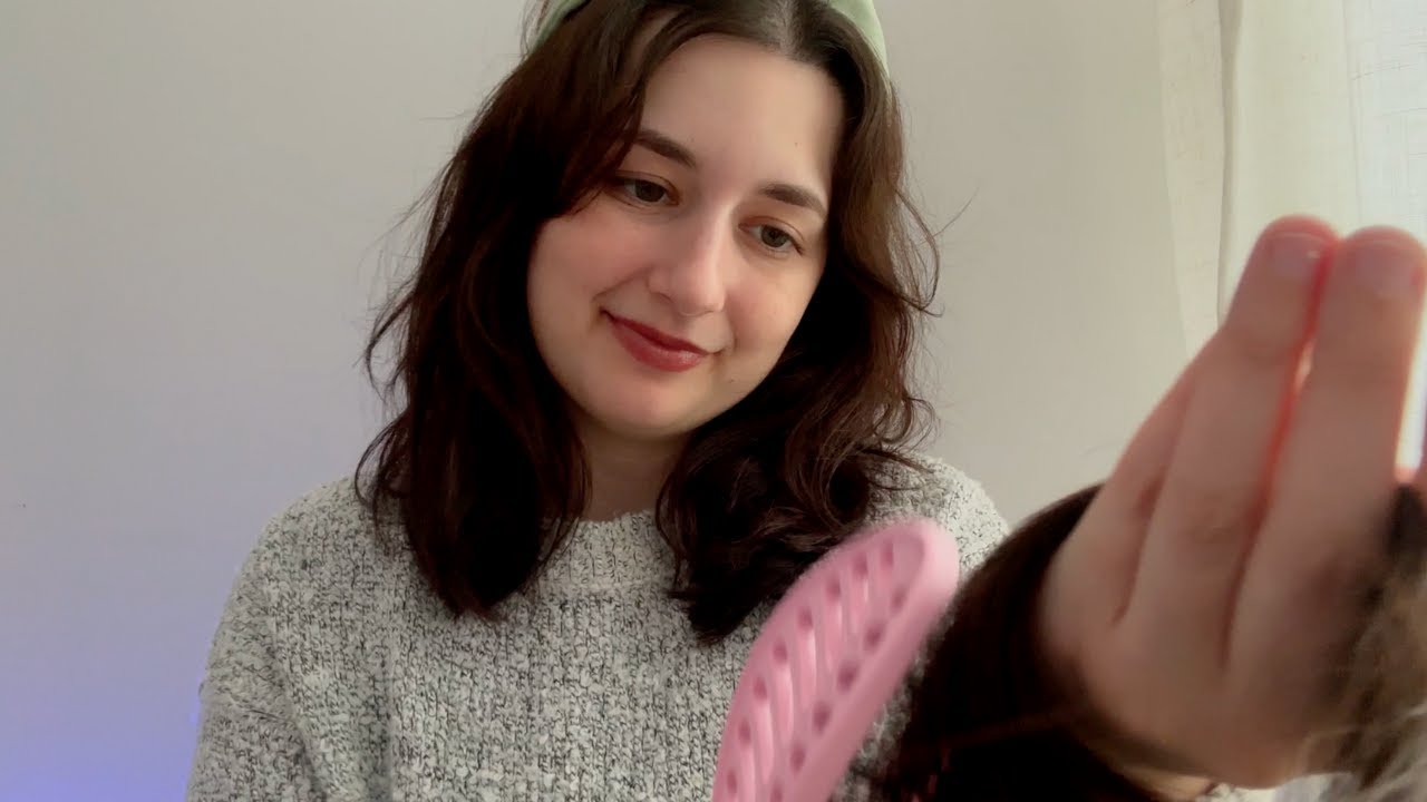 ASMR| Soft Spoken Hair Play (Brushing and Oiling, Big Sis POV)