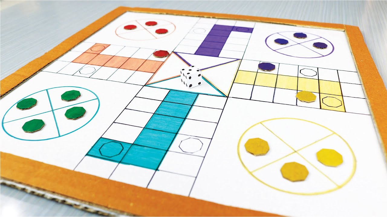 DIY LUDO Game, DIY LUDO Goti, DIY LUDO Board, DIY LUDO Dice