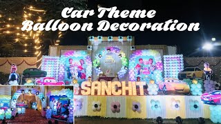 How to make Car Theme Balloon Decoration | Nagpur | Prajwal Tiwaskar
