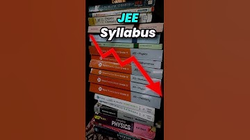 JEE Syllabus reduced? 😱😱#jee2024 #jee #jeenews #jeesyllabus #jeemains2024 #syllabus #iit #iitjee