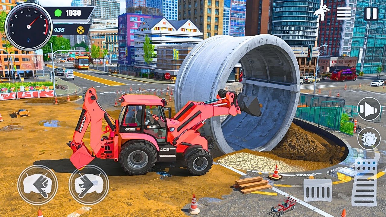 JCB City Road Construction Simulator 2026 – Realistic Heavy Machine Gameplay