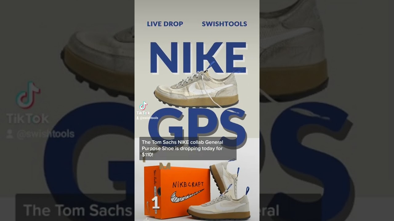 👟💙Tom Sachs x NIKE GPS dropping today!