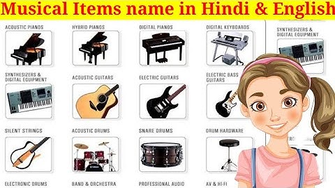 Musical Instruments Vocabulary l 180 Musical Instruments Names in English With Pictures