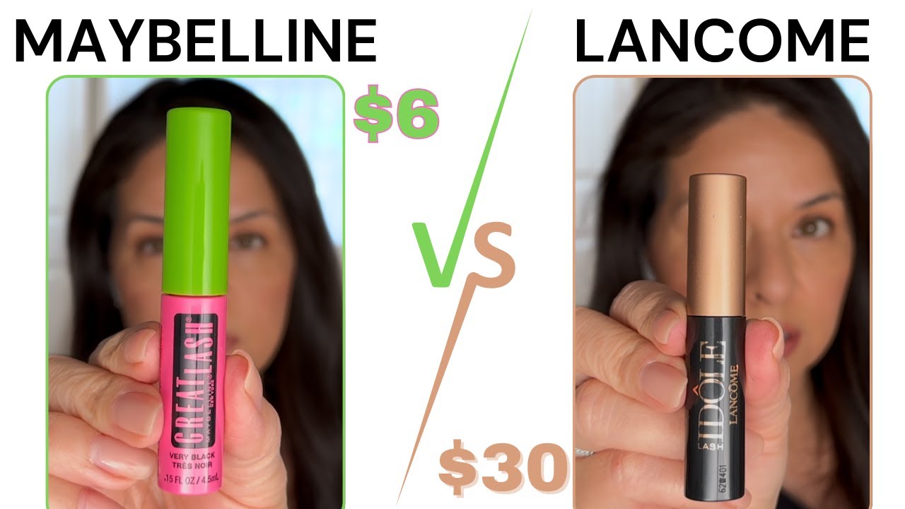 SHOCKING Mascara Review- MAYBELLINE Great Lash Mascara vs. Lancôme Lash Idole Mascara | Makeup tips