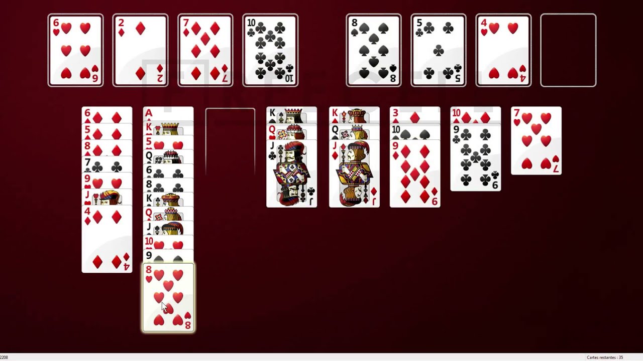 Solution to freecell game #2208 in HD - YouTube
