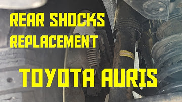 Rear shocks replacement TOYOTA AURIS #shocks #replacement #howto