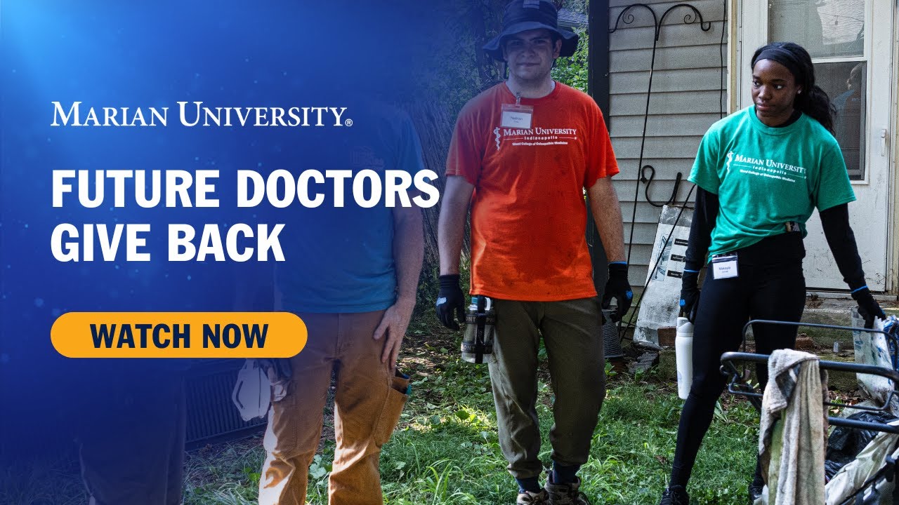 Future Doctors Give Back | Marian University Day of Service 2025