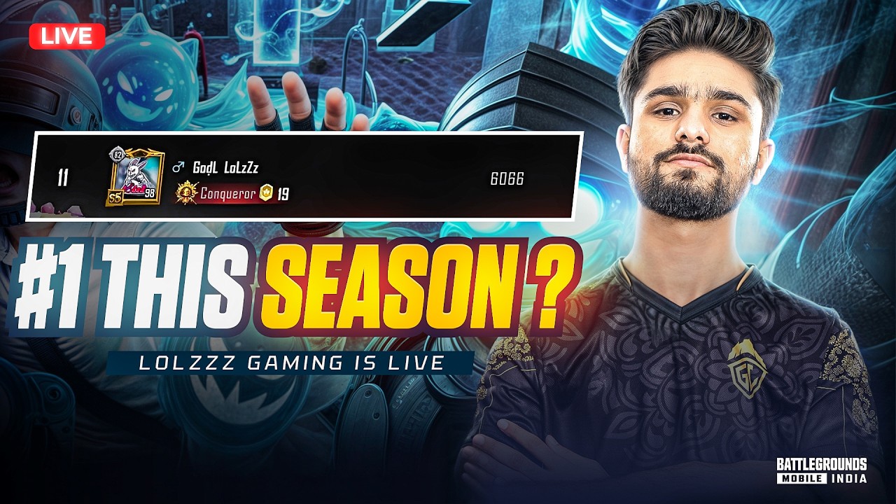 LETS CONTINUE CHICKEN STREAK | CONQUEROR RANK PUSH TO #1 | BGMI LIVE