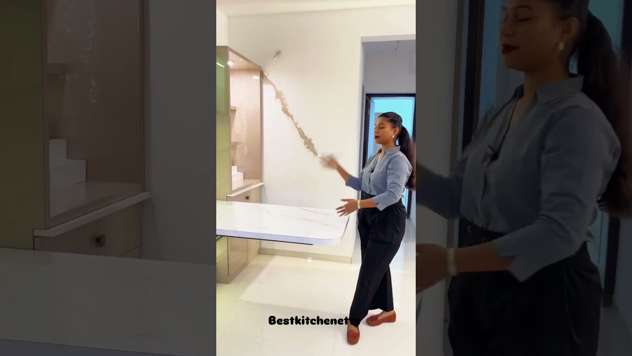 Wall-Mounted Folding Dining Table & Premium TV Unit: Space-Saving Home Furniture | 