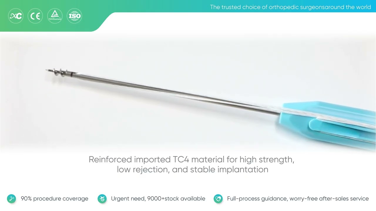 Titanium Alloy Suture Anchor (TC4) | High-Strength Rotator Cuff & Ligament Repair | XC Medico