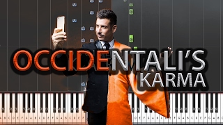 Francesco Gabbani - Occidentali's Karma (Eurovision Italy 2017) Piano Tutorial + MIDI