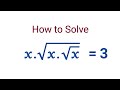 A Nice Exponential Equation | Can you solve for x? Algebra Challenge