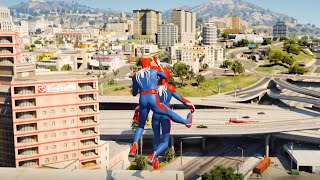 Gta 5 Spiderman Jumping Off Highest Buildings #20 - (Gta 5 Funny Moments, Gameplay Fails)